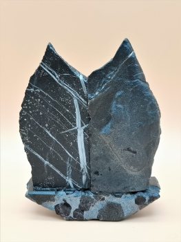 Preview: Goldmarmor-Engel auf Pyrit-Schiefer